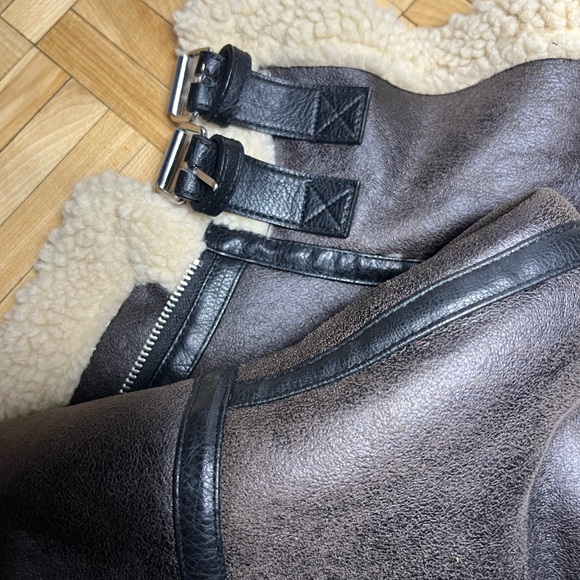 Zara Faux Cuir Brown Vest (worn 2 times) - Picture 6 of 9